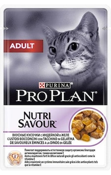 Purina Pro Plan Hindi Etli Pouch Yetişkin Kedi Maması 85 G Purina Pro Plan Hindi Etli Pouch Yetişkin Kedi Maması 85 G