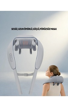 Ergonomik Titreşimli Boyun Masaj Aleti Gri Renk 1 Adet Acı Kahverengi Ergonomik Titreşimli Boyun Masaj Aleti Gri Renk 1 Adet Acı Kahverengi