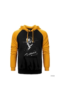 Atatürk Poster Sarı Renk Reglan Kol Sweatshirt / Hoodie Atatürk Poster Sarı Renk Reglan Kol Sweatshirt / Hoodie