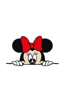 Mickey Mouse Araba Stickeri 14x8 Cm