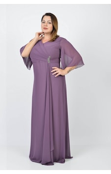 Lilas XXL Kadın Büyük Beden Şifon Uzun Abiye Elbise 5489407 Lavan Mor Lilas XXL Kadın Büyük Beden Şifon Uzun Abiye Elbise 5489407 Lavan Mor