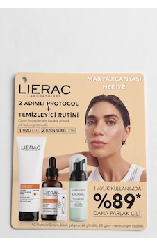 Lierac Protocol C Vitamini Işıltı Seti - Serum + Peeling Maske + Temizleme Köpüğü + Çanta Lierac Protocol C Vitamini Işıltı Seti - Serum + Peeling Maske + Temizleme Köpüğü + Çanta