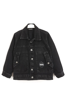 Dobakids Gömlek Yaka Cep Detaylı Erkek Çocuk Denim Mont Siyah 001-0002008 Dobakids Gömlek Yaka Cep Detaylı Erkek Çocuk Denim Mont Siyah 001-0002008