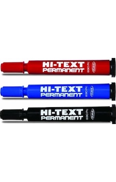 Hi-Text 830 Pc Kesik Uçlu Permanent Marker Koli Kalemi 3 Renk Hi-Text 830 Pc Kesik Uçlu Permanent Marker Koli Kalemi 3 Renk