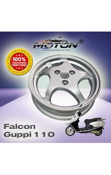 Falcon Guppi 110 Uyumlu Arka Jant - Diskli Model - 10 İnç - Gri Falcon Guppi 110 Uyumlu Arka Jant - Diskli Model - 10 İnç - Gri