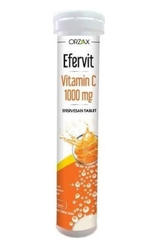 Orzax Efervit C Vitamini 1000 MG 20 Tablet Orzax Efervit C Vitamini 1000 MG 20 Tablet