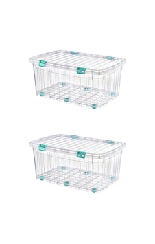 2 Adet 90 Litre Mega Multi Box Şeffaf Saklama Kutusu - E-520-2 2 Adet 90 Litre Mega Multi Box Şeffaf Saklama Kutusu - E-520-2