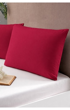Pierre Cardin 2'li Pamuk Saten Yastık Kılıfı Redberry Bordo