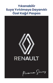 Yıkanabilir Kağıt Renault Oto Paspas Kağıdı Siyah Gümüş 50 Adet Yıkanabilir Kağıt Renault Oto Paspas Kağıdı Siyah Gümüş 50 Adet