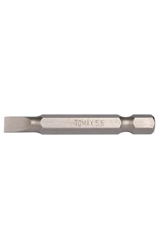 Tomax Bits Uç Manyetik Düz Uçlu Slot 5.5x50 Mm - 4 Adet Tomax Bits Uç Manyetik Düz Uçlu Slot 5.5x50 Mm - 4 Adet