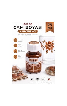 Cam Boyası Vitray Boyası 25 Ml 1 Adet Südor Su Bazlı Renkli Cam Vitray Boyası Sanat Hobi Kahverengi Cam Boyası Vitray Boyası 25 Ml 1 Adet Südor Su Bazlı Renkli Cam Vitray Boyası Sanat Hobi Kahverengi