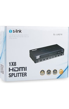 S Link Sl Lu6218 8 Port 2K 4K V1.4 Hdmı Çoklayıcı Splitter S Link Sl Lu6218 8 Port 2K 4K V1.4 Hdmı Çoklayıcı Splitter