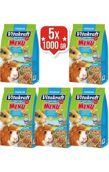 Vitakraft Menü Vital Premium Ginepig Yemi 1 Kg x 5 Adet Vitakraft Menü Vital Premium Ginepig Yemi 1 Kg x 5 Adet
