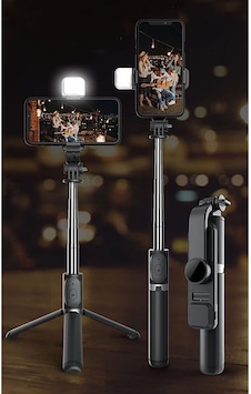 Led Işıklı Selfie Çubuğu Bluetooth Kumandalı Kablosuz Tripot Selfie Monopod Selfie Stick Senalstore