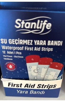 Stanlıfe Su Geçirmez Yara Bandı 12 Li Stanlıfe Su Geçirmez Yara Bandı 12 Li