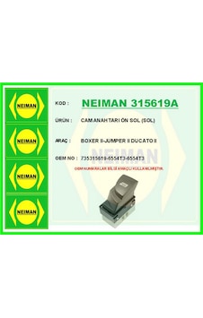 Cam Anahtarı Ön Sol Sol Boxer Iı-jumper Iı Gldısptm - 56 Ducato Iı Cam Anahtarı Ön Sol Sol Boxer Iı-jumper Iı Gldısptm - 56 Ducato Iı