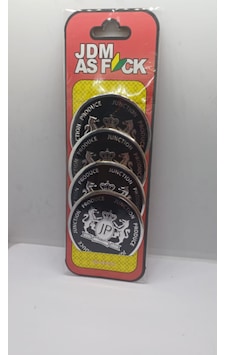 Tuningpazar Junction Produce Jant Göbeği Arması Yapışkanlı 60mm Aluminyum Siyah 4lü Set