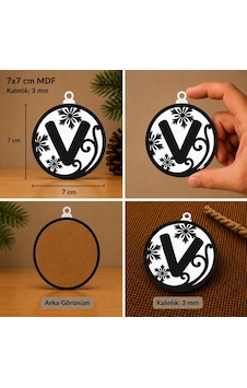 V Harf Yılbaşı Süsü Mdf Çam Ağacı Desenli Asılabilir Dekor 7x7 Cm V Harf Yılbaşı Süsü Mdf Çam Ağacı Desenli Asılabilir Dekor 7x7 Cm