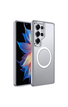 Galaxy S26 Ultra Uyumlu Kılıf M-safe Şarj Özellikli Mat Görünümlü Wlons Vevo Kapak Gri Gri