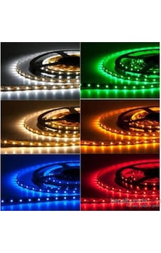 Tek Çipli Silikonlu Şerit Led (5 Metre) Tek Çipli Silikonlu Şerit Led (5 Metre)