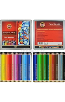 Koh-I-Noor Polycolor Kuru Boya Kalemi 48Li Set Koh-I-Noor Polycolor Kuru Boya Kalemi 48Li Set