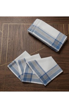 Biçomi Şah Desenli Pamuklu 12 Li Hijyen Ve Şıklık Seti 30x30 Cm Çok Renkli