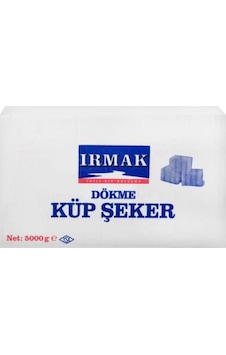 Irmak Dökme Tek Sargılı Kesme Küp Şeker 5 KG Irmak Dökme Tek Sargılı Kesme Küp Şeker 5 KG