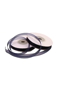 Tüfekçioğlu Organze Lacivert Renkli Kurdele 10Mm. Tüfekçioğlu Organze Lacivert Renkli Kurdele 10Mm.