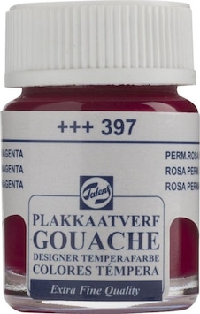 Talens Guaj Boya Cam Şişe 16Ml 397 Permanent Rose Magenta Kırmızı Talens Guaj Boya Cam Şişe 16Ml 397 Permanent Rose Magenta Kırmızı