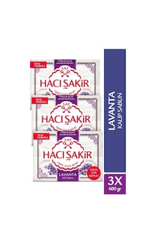 Hacı Şakir Lavanta Saf Kalıp Sabun 4x150 Gr X 3 Adet Hacı Şakir Lavanta Saf Kalıp Sabun 4x150 Gr X 3 Adet