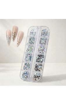 12li Holografik Gümüş Renk Yıldız Tırnak Süsleme Yıldız Dizayn Folyo Pulları Nail Art Wn-114 12li Holografik Gümüş Renk Yıldız Tırnak Süsleme Yıldız Dizayn Folyo Pulları Nail Art Wn-114
