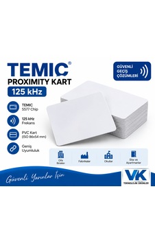 Temic Kart Kopyalanan Proximity Kart - 100 Adet Temic Kart Kopyalanan Proximity Kart - 100 Adet