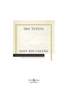 Hayy Bin Yakzan - İş Bankası Kültür Yayınları Hayy Bin Yakzan - İş Bankası Kültür Yayınları
