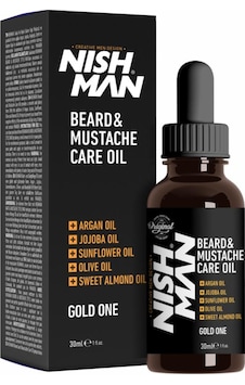 Nish Man Beard & Mustache Care Oil 30 ML Nish Man Beard & Mustache Care Oil 30 ML