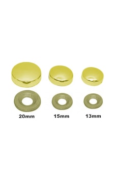 Metal Vida Kapama Zamak 15 Mm Altın Sarı 10 Adet Pk001ay00461 Renkli Metal Vida Kapama Zamak 15 Mm Altın Sarı 10 Adet Pk001ay00461 Renkli