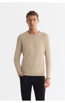 Avva Erkek Bej Viskon Bisiklet Yaka Triko Regular Fit Kazak B005132 Avva Erkek Bej Viskon Bisiklet Yaka Triko Regular Fit Kazak B005132