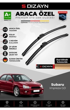 S-dizayn Subaru Impreza Gd Ön Cam Silecek Seti 2000-2007 Premium Araca Özel 55-40 Cm A+ Kalite Aocs-