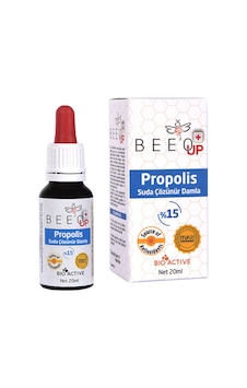Bee'o Up Suda Çözünür Propolis Damla %15 - 20 ML Bee'o Up Suda Çözünür Propolis Damla %15 - 20 ML