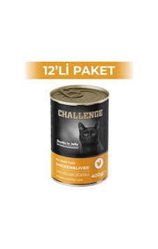 Challenge Tavuklu Ciğerli Yetişkin Kedi Konservesi 12 x 400 G Challenge Tavuklu Ciğerli Yetişkin Kedi Konservesi 12 x 400 G