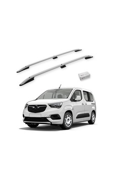 Turtle Opel Combo Life 2019-2025 / Kısa Şasi Tavan Çıtası Crown Gri