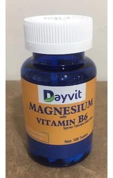 Dayvıt Magnesıum Vıtamin .b6 100 Tb. Dayvıt Magnesıum Vıtamin .b6 100 Tb.