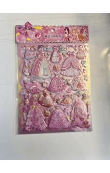 Sticker Prenses Elbise Giydirme Etkinlik Oyunu 2 Kartela Birden Model5 Sticker Prenses Elbise Giydirme Etkinlik Oyunu 2 Kartela Birden Model5