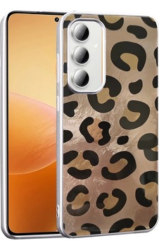 Galaxy Uyumlu A25 Kılıf Desenli Zore Mep Kapak Gold Leopar Galaxy Uyumlu A25 Kılıf Desenli Zore Mep Kapak Gold Leopar