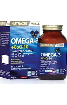 Nutraxin Omega 3+coq-10 60 Soft Gel Nutraxin Omega 3+coq-10 60 Soft Gel