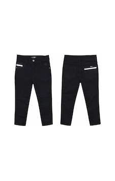 Süzgün Klasik Model Erkek Çocuk Kot Pantolon Siyah 8402 Denim