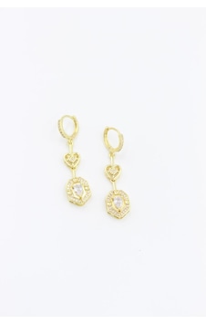 Vip Küpe 14 - K 4,3cm Çok Renkli Vip Küpe 14 - K 4,3cm Çok Renkli