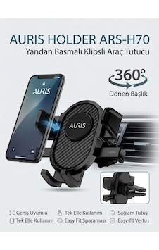 Telefonluk Klimaya Geçmeli Klipsli Siyah Karbon Ars-h70 Telefonluk Klimaya Geçmeli Klipsli Siyah Karbon Ars-h70
