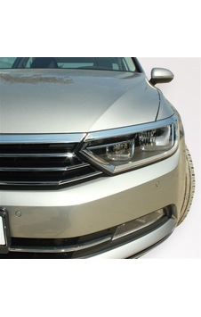 Volkswagen Passat B8 Far Üst Çıtası 3 Prç Krom 2015 ve Sonrası