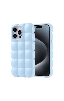 Apple Uyumlu iPhone 15 Pro Max Kılıf Parlak Esnek Silikon Zore Dom Dom Kapak Mavi Apple Uyumlu iPhone 15 Pro Max Kılıf Parlak Esnek Silikon Zore Dom Dom Kapak Mavi