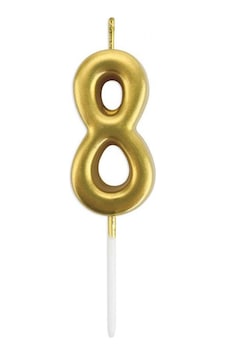8 Rakam Mum Altın-586 Tüm Yaşlar 8 Rakam Mum Altın-586 Tüm Yaşlar